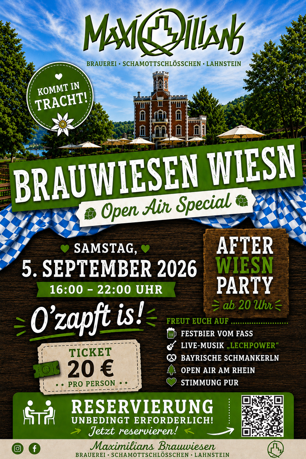 Brauwiesen Wiesn 2026 – O’zapft is!